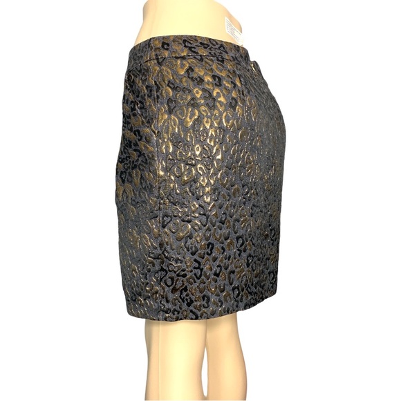Gorgeous Michael KORS Gold and Black Luxury Skirt Size 6 - Picture 9 of 15